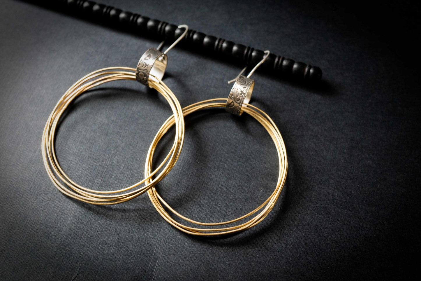 Huge Gold Hoops | Mixed Metal Hoops | Multi Hoop Earrings