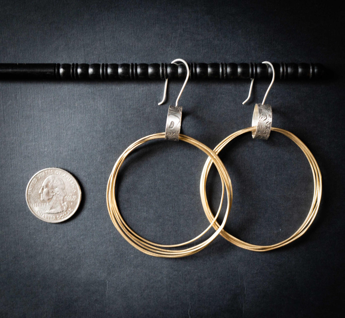 Huge Gold Hoops | Mixed Metal Hoops | Multi Hoop Earrings