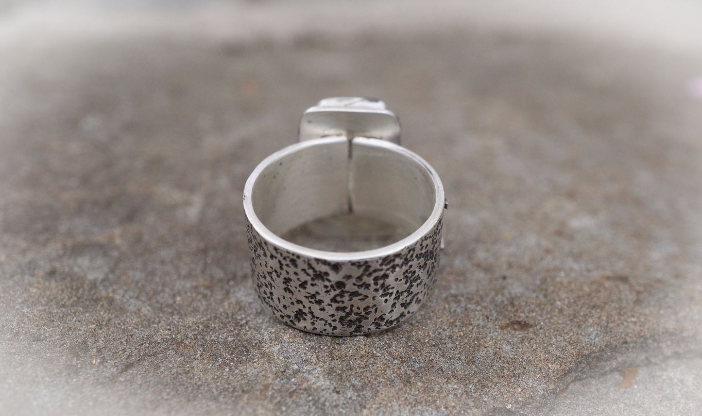 Lapis Lazuli Ring all sterling silver; Handmade Rustic Ring Size 11