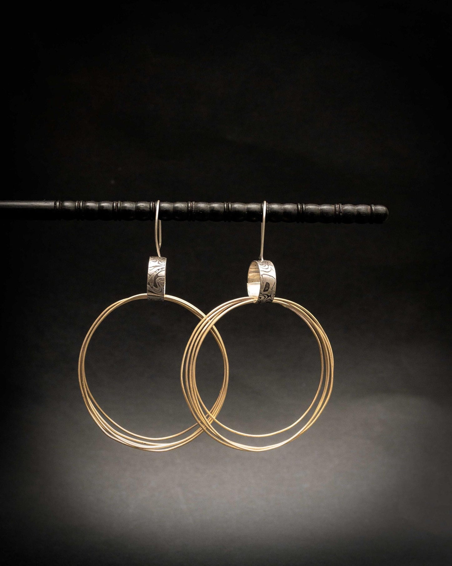 Huge Gold Hoops | Mixed Metal Hoops | Multi Hoop Earrings